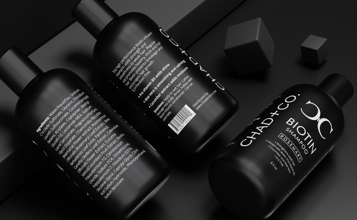 CHAD+CO Biotin Shampoo bottle