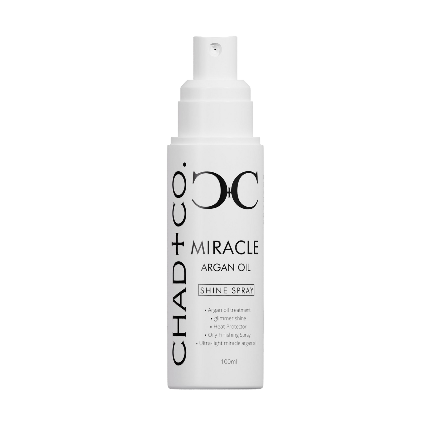 Chad + Co. Miracle Argan Oil Shine Spray bottle