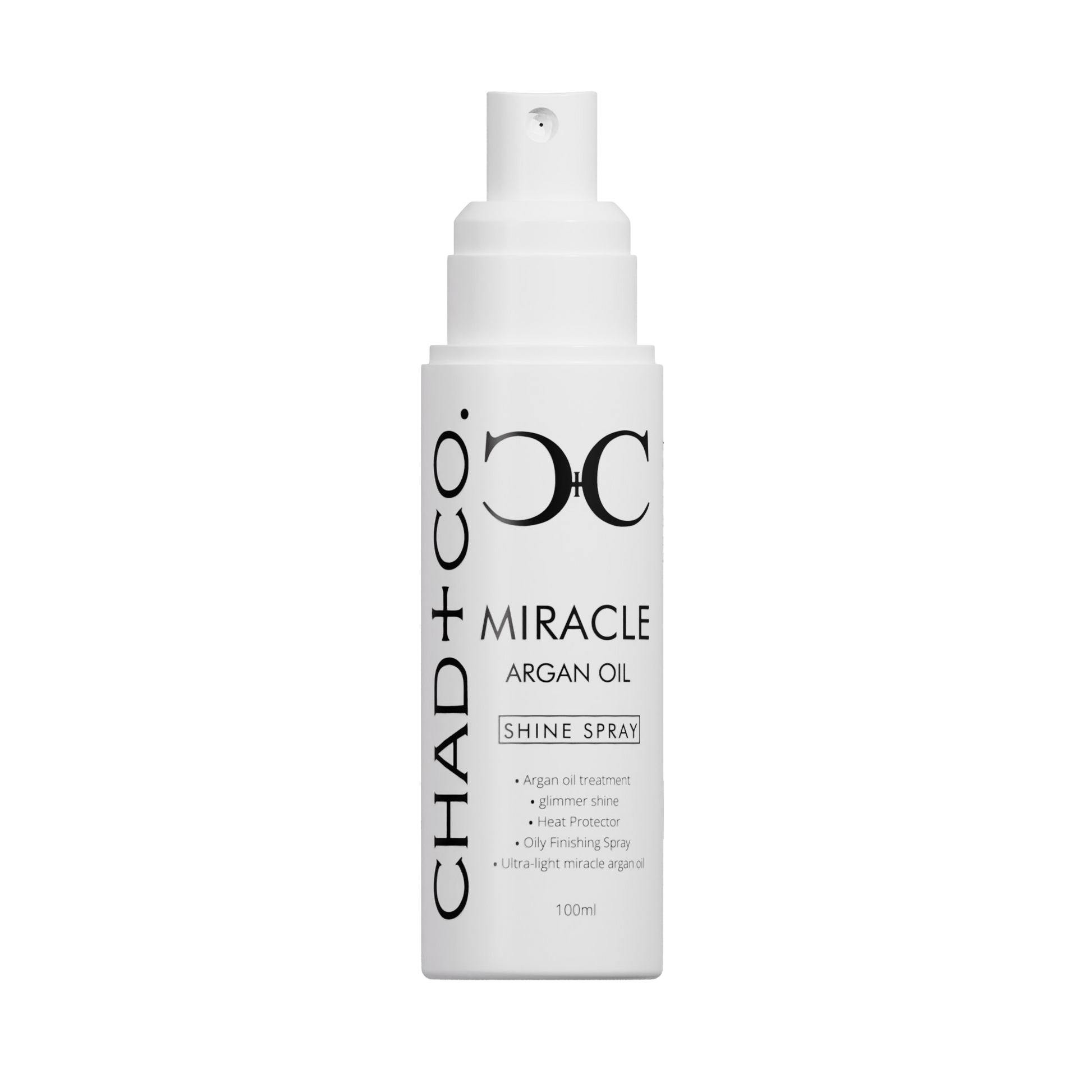 Chad + Co. Miracle Argan Oil Shine Spray bottle