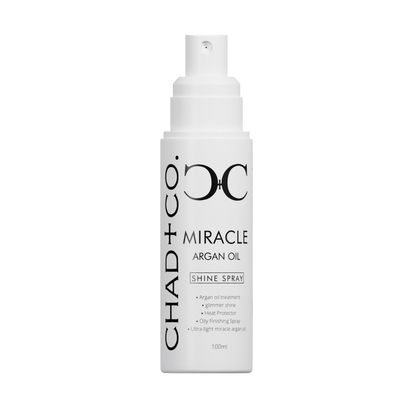 Chad + Co. Miracle Argan Oil Shine Spray bottle
