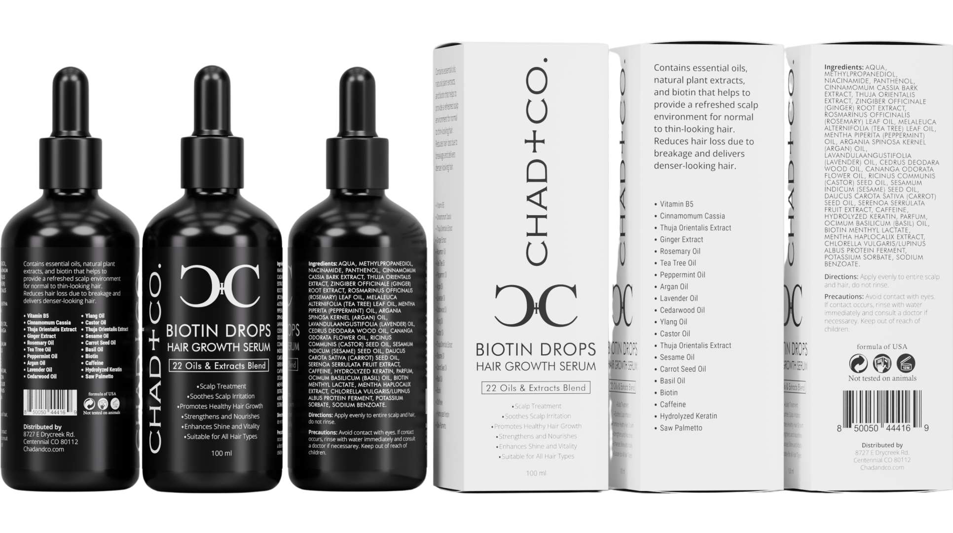 CHAD+CO. Biotin Drops delivers denser-looking hair 