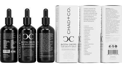 CHAD+CO. Biotin Drops delivers denser-looking hair 