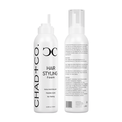 CHAD+CO. Hair styling Foam  Delivers Maximum Volume Without the Weight